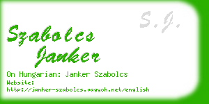 szabolcs janker business card